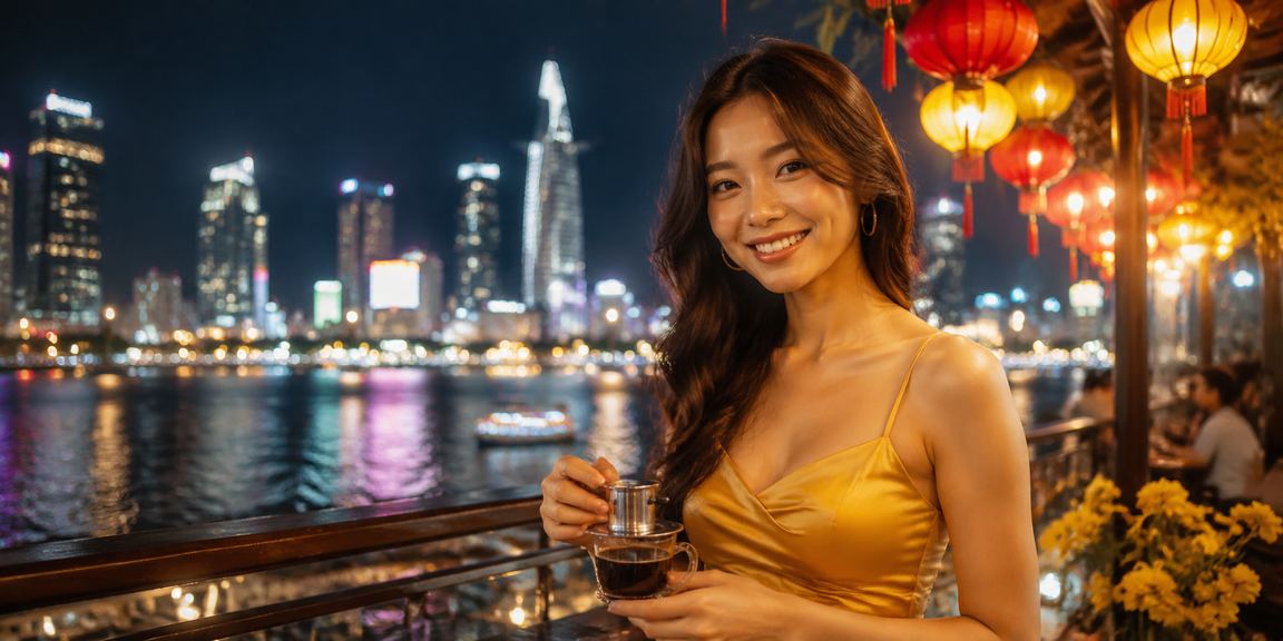 Người dùng TP.HCM vừa uống cà phê vừa theo dõi tỷ lệ casino trên điện thoại